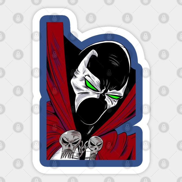 Spawn Sticker by Black Snow Comics